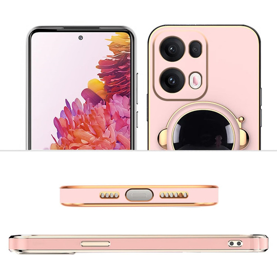 Pouzdro pro Oppo Reno 13, Astronaut, růžové