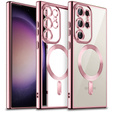 Pouzdro pro Samsung Galaxy S23 Ultra, MagSafe Hybrid, růžové rose gold