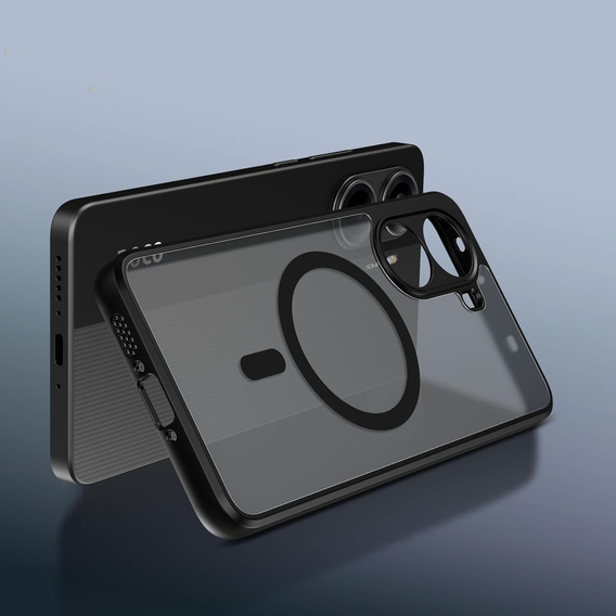 Pouzdro pro Xiaomi Poco X7 Pro 5G, pro MagSafe, ERBORD Matt Case, černý