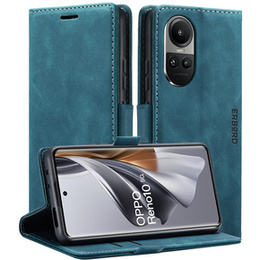 Pouzdro pro Oppo Reno 10 / 10 Pro, ERBORD Vintage peněženka s klopou, modré