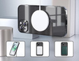 Pouzdro pro iPhone 15, Electro MagSafe, černé + sklo na displej