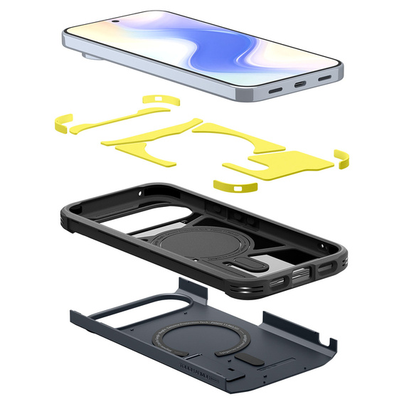 Pouzdro Spigen Tough Armor MagSafe pro Google Pixel 10 Pro XL, Metal Slate