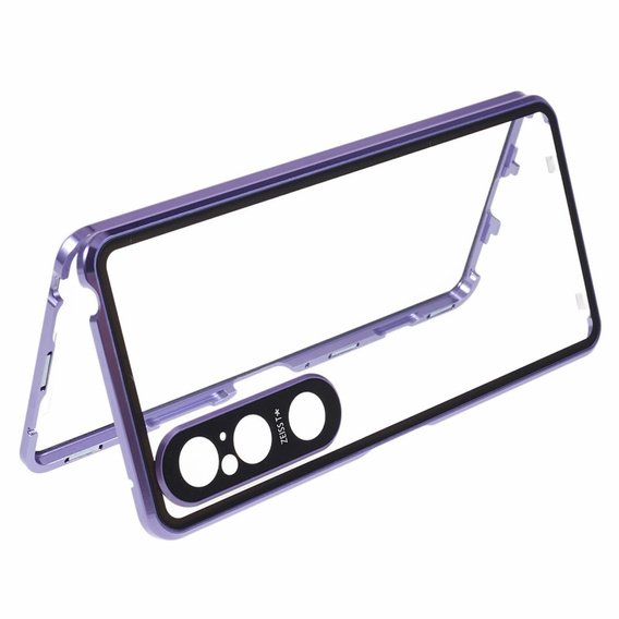 Pouzdro pro Sony Xperia 1 V, Magnetic Dual Glass, fialové