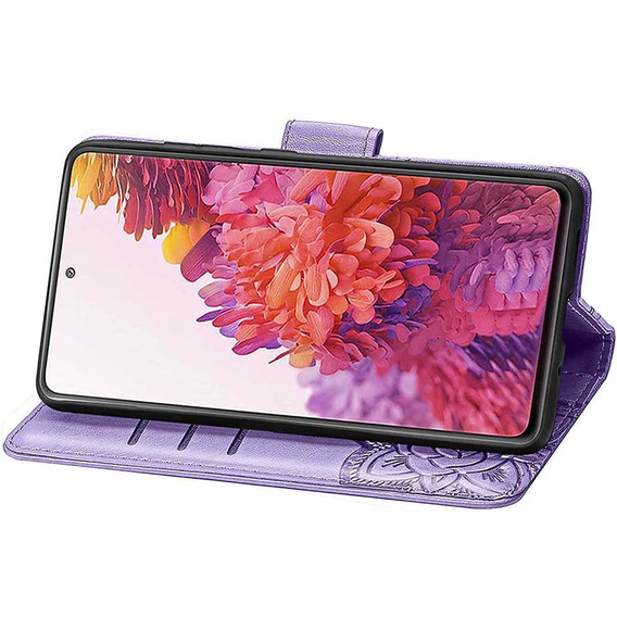 Klopové pouzdro pro Xiaomi Redmi A5, Butterfly, fialové