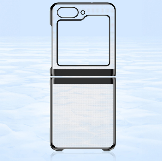 Pouzdro pro Samsung Galaxy Z Flip7 FE / Z Flip6, PC Case, transparentní / černé