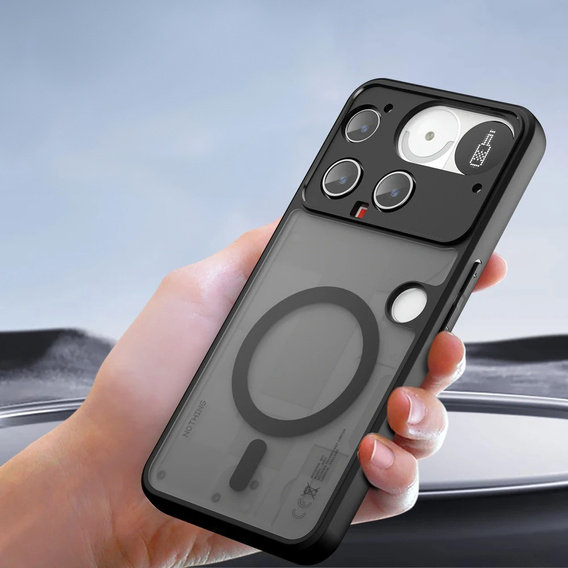 Pouzdro pro Nothing Phone 3 5G, pro MagSafe, ERBORD Matt Case, černý