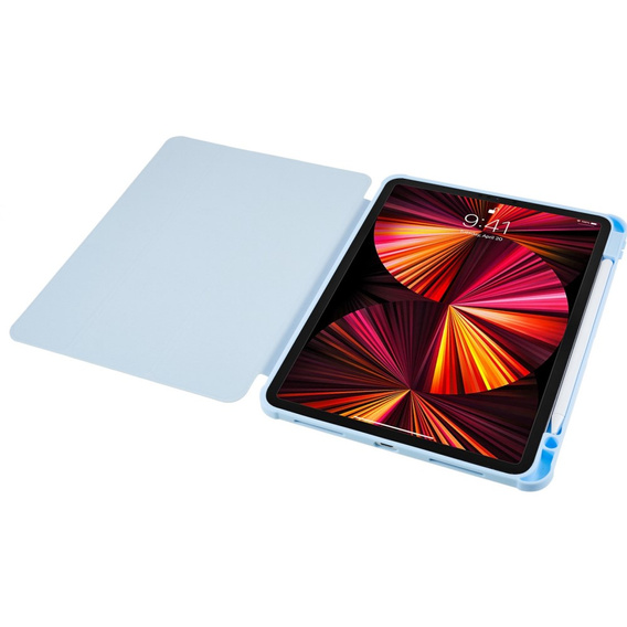 Pouzdro pro iPad Pro 12.9" 2022/2021/2020 (6/5/4 gen.), Smartcase Hybrid, se slotem na stylus, modré