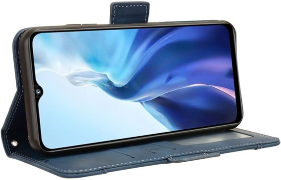 Klopové pouzdro pro Realme Note 70T 4G, Card Slot, námořnicky modré
