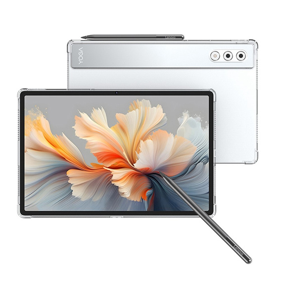 Pouzdro pro Lenovo Yoga Tab Plus, silikonové, průhledné