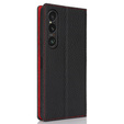 Kožené pouzdro pro Sony Xperia 1 VI, ERBORD Grain Leather, černé