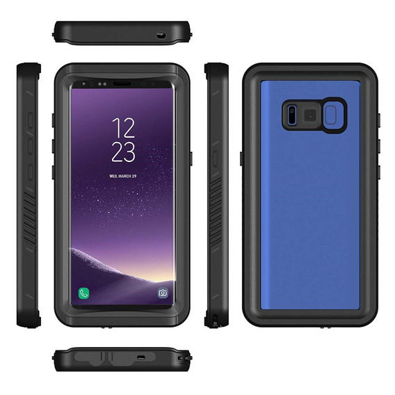 Vodotěsné pouzdro IP68 pro Samsung Galaxy S8 5G, černé