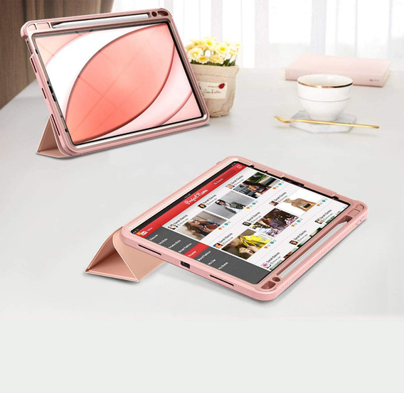 Pouzdro pro iPad Air 4 10.9 2020 / iPad Pro 11 2020 / 2018, Suritch Full Body, růžové rose gold