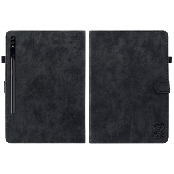 Pouzdro pro Samsung Galaxy Tab S9, Wallet Pen Slot, černé