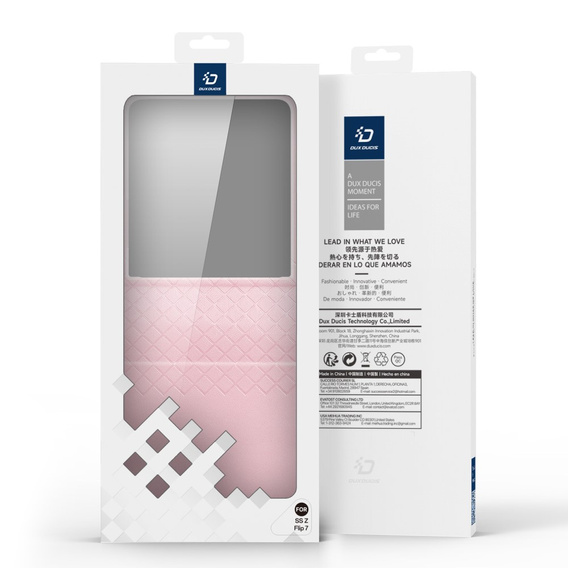 Pouzdro Dux Ducis pro Samsung Galaxy Z Flip7 5G, Bri, růžové