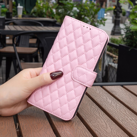 Klopové pouzdro pro Samsung Galaxy A05s, Wallet, BINFEN COLOR, růžové