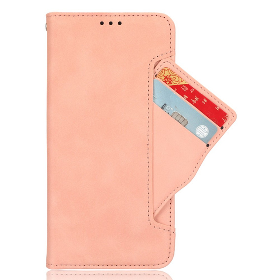 Klopové pouzdro pro Xiaomi Poco F7 Pro, Card Slot, růžové