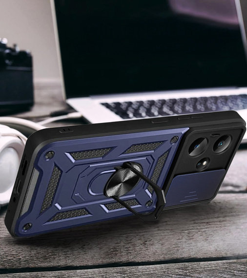 Pouzdro pro Realme GT 7 / 7T, CamShield Slide, modré