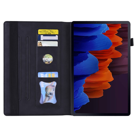 Pouzdro pro Samsung Galaxy Tab S10 FE+ Plus, Classic, s prostorem pro stylus, černé
