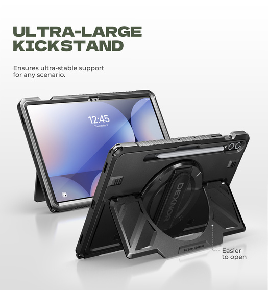 360° pouzdro Dexnor s popruhem a držákem stylusu pro Samsung Galaxy Tab S9+ / S10+