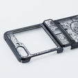 Pouzdro pro Samsung Galaxy Z Flip 5 5G, Mechanical Legend, černé