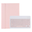 Pouzdro + klávesnice Samsung Galaxy Tab S6 Lite P610/P615 / S6 Lite 2022 10.4, Pen Slot, růžové rose gold