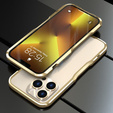 Pouzdro LUPHIE pro iPhone 13 Pro Max, Armor Bumper, zlaté