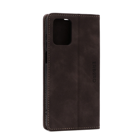 Pouzdro pro Motorola Moto G73, ERBORD Vintage peněženka s klopou, černé