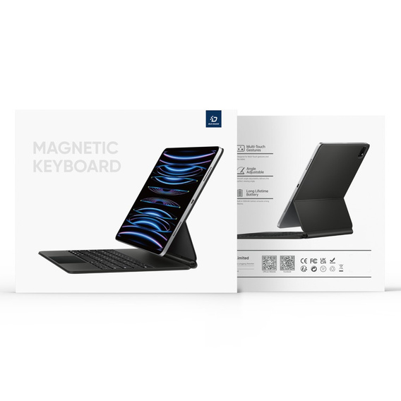 Pouzdro s klávesnicí pro Apple iPad Pro 13" 7. generace 2024, Dux Ducis MK Series, černé