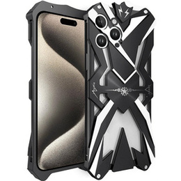Pancéřové pouzdro pro iPhone 15 Pro Max, Aluminum Alloy, černé