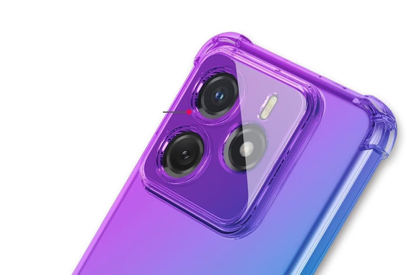Pouzdro pro Xiaomi Redmi Note 14 5G, Gradient Dropproof, Fialová / modrá