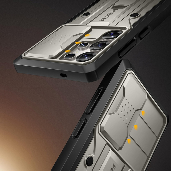 Odolné pouzdro pro Samsung Galaxy S25 Ultra – Tongate MECH Series Clip, černé