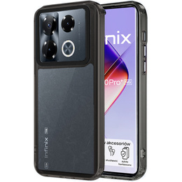 Pouzdro pro Infinix Note 40 Pro Plus, Fusion Hybrid, transparentní / černé