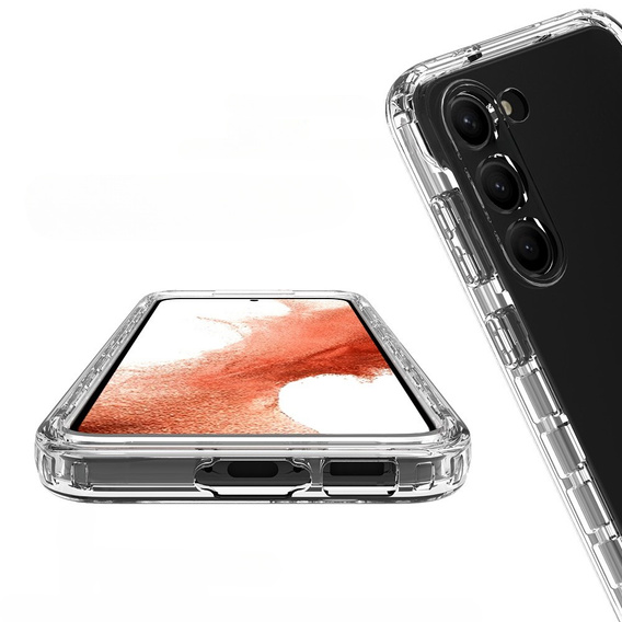 Pouzdro pro Samsung Galaxy S23, Shockproof, s fólií, průhledné