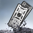 Pouzdro pro Honor 400 Pro 5G, CamShield Slide, stříbrné