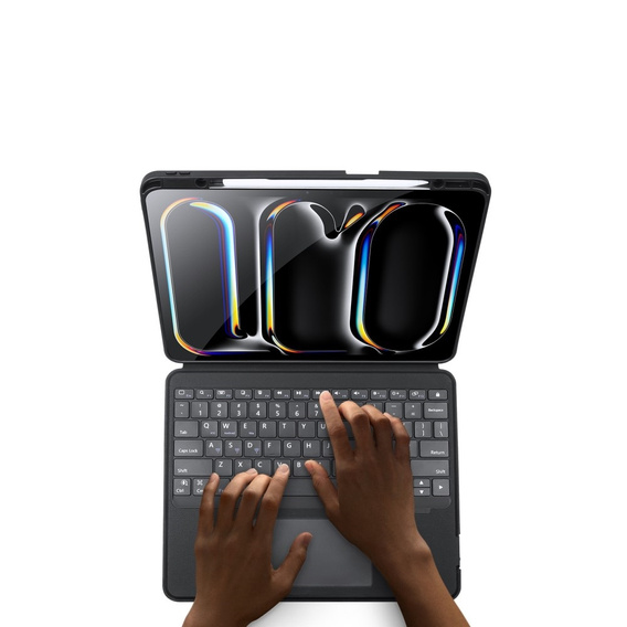 Pouzdro s klávesnicí pro Apple iPad Pro 13" 7. generace 2024, Dux Ducis DK Series, černé