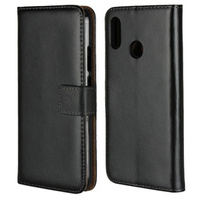 Flipové pouzdro Split Leather Wallet pro Huawei P20 Lite, Split Leather Wallet, černé