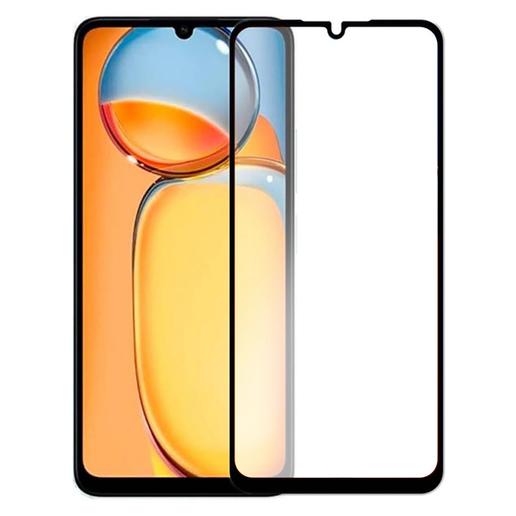 2x tvrzené sklo pro Xiaomi Redmi 13C / Poco C65, ERBORD 3D pro celý displej