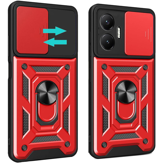 Pouzdro pro Xiaomi Poco F7, CamShield Slide, červené