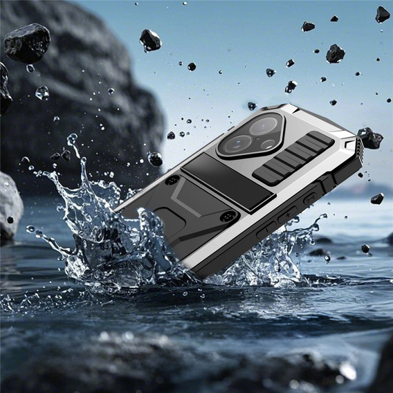 Pouzdro R-JUST s podstavcem a integrovaným sklem pro iPhone 17