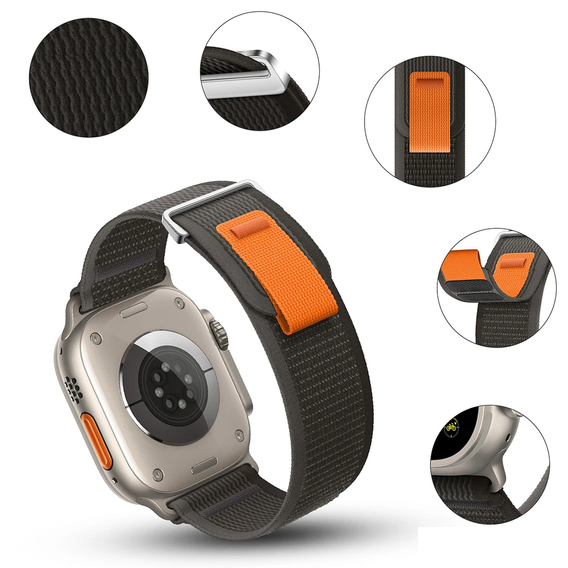 Nylonový řemínek pro Apple Watch 1/2/3/4/5/6/7/8/9/10/SE/Ultra/Ultra 2 42/44/45/49MM
