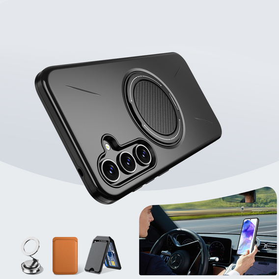 Pouzdro s podstavcem MagSafe pro Samsung Galaxy A57 5G, černé