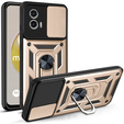Pouzdro pro Motorola Moto G73 5G, CamShield Slide, zlaté
