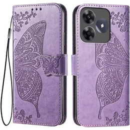 Klopové pouzdro pro Realme C61, Butterfly, fialové