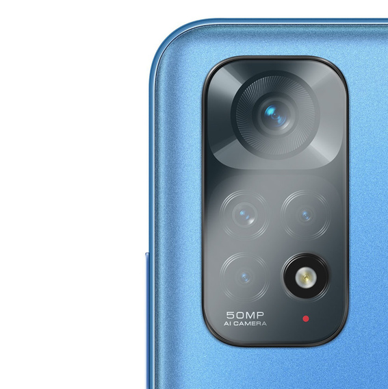 Tvrzené sklo na fotoaparát pro Xiaomi Redmi Note 11, modré