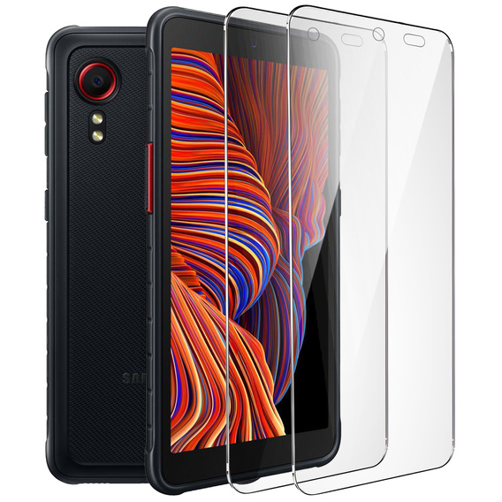 2x tvrzené sklo pro Samsung Galaxy Xcover 5, ERBORD 9H Hard Glass na displeji