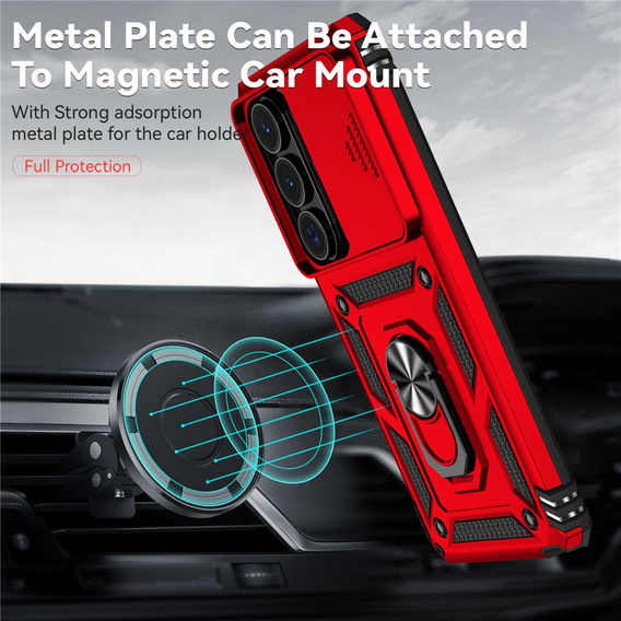 Pancéřové pouzdro s podstavcem a krytem objektivu pro Samsung Galaxy S26 Ultra