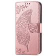 Klopové pouzdro pro Samsung Galaxy A05s, Butterfly, fialové