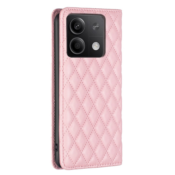Klopové pouzdro pro Xiaomi Redmi Note 13 5G, Wallet, BINFEN COLOR, růžové
