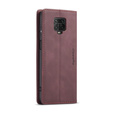 Pouzdro CASEME pro Xiaomi do Redmi Note 9s / 9 Pro, Leather Wallet Case, kaštanové