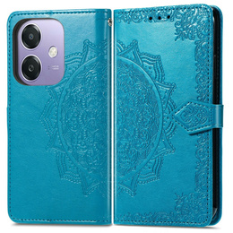 Klopové pouzdro pro Oppo A40 / Oppo A40m, Mandala, modré